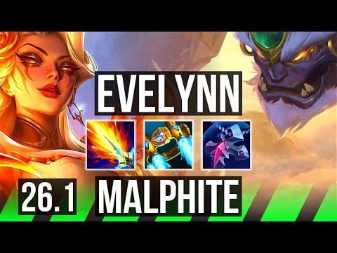 EVELYNN vs MALPHITE (JGL) | First Strike | KR Master | 26.1
