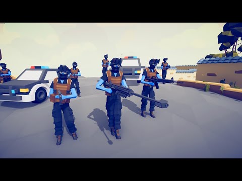 CAN 100x SWAT CLEAR GANG BASE? - Totally Accurate Battle Simulator TABS