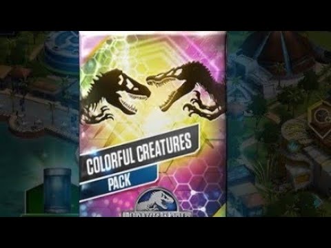 Jurassic World the game l Colorful Creatures pack