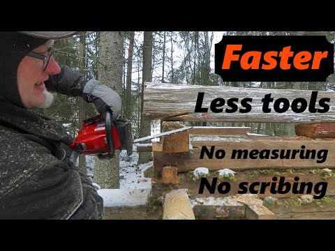 Fastest log building method ever!