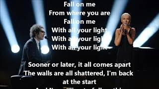 A GREAT BIG WORLD &amp; CHRISTINA AGUILERA - FALL ON ME (Radio Edit Lyric Video 2019)