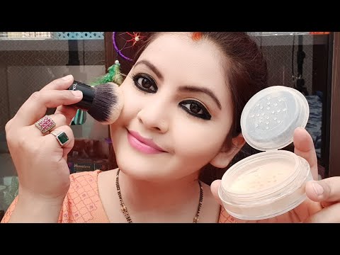 Colorbar flawless air brush finish loose powder demo | bridal makeup product for all skin type| RARA Video