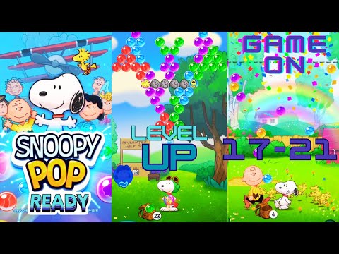 Snoopy Pop: Level 17-21 Walkthrough