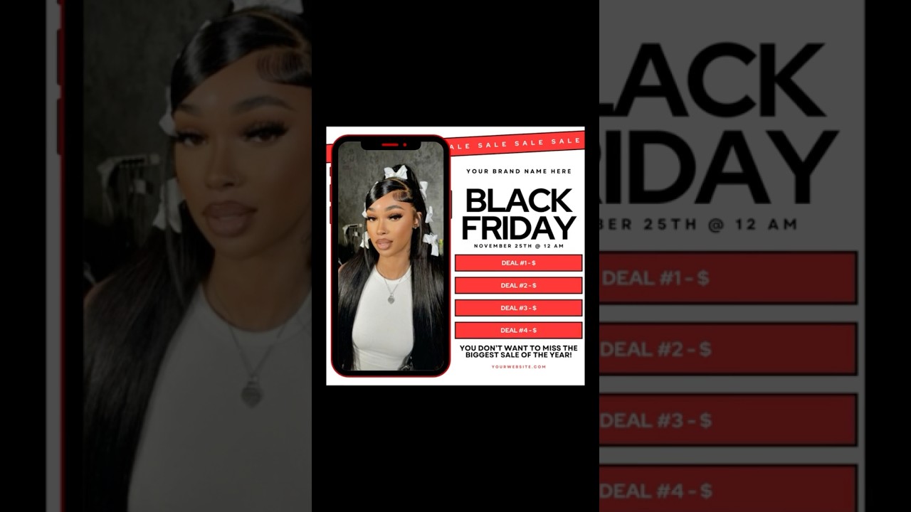Black Friday Canva Flyer Template