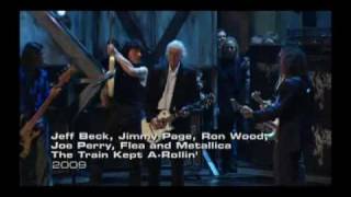 Jeff Bek, Jimmy Page, Ron Wood, Metallica ---The Train Kept A-Rollin'.mp4---