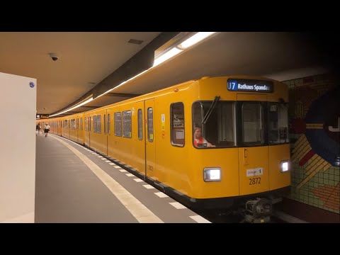 U-Bahn Berlin - Mitfahrt im Drehstromer F-Zug von Richard-Wagner-Platz nach Jungfernheide U7