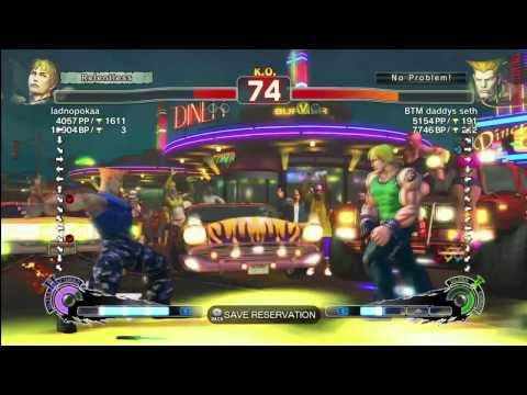 ladnopokaa [Cody] vs BTM daddys seth [Guile]  SSF4 Arcade Edition