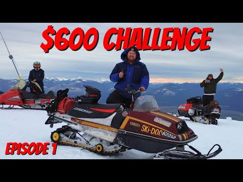Can $600 Snowmobiles SURVIVE the BACK-COUNTRY? | Cheap Snowmobile Challenge Episode 1!