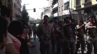 preview picture of video 'FIESTAS EN BAILEN 2014 MILITARES ENTRANDO EN BAILEN'