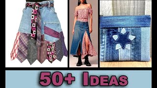 50+ Unique Ideas to Upcycle Jeans & Sew Denim Projects