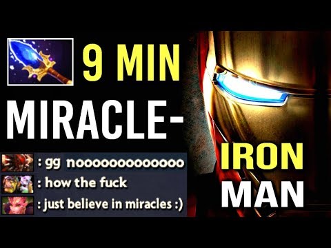 JUST BELIEVE IN MIRACLE- Epic Shit 9 Min Scepter Impossible Game God WTF Dota 2