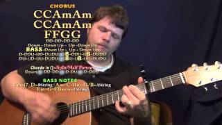 No Money (Cahoots) Guitar Lesson Chord Chart - Capo 4th