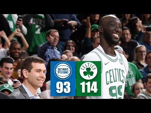 活塞隊VS凱爾特人隊的比賽中，塔科-法爾得到了起立鼓掌的機會｜2019-20賽季NBA集錦。 (Tacko Fall gets standing ovation in Pistons vs. Celtics | 2019-20 NBA Highlights)