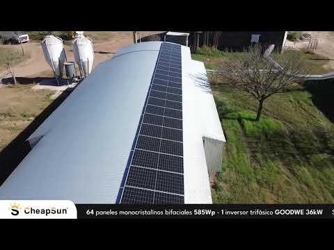 Doble Potencia Solar en RÍO PRIMERO | 96 kW Totales para Industria Avícola | 144 Paneles de 585 Wp