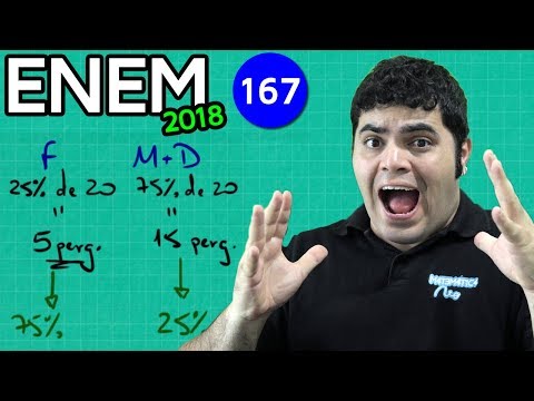 🔥 ENEM 2018 Math 167 👉🏻 Percentage and Rule of Three
