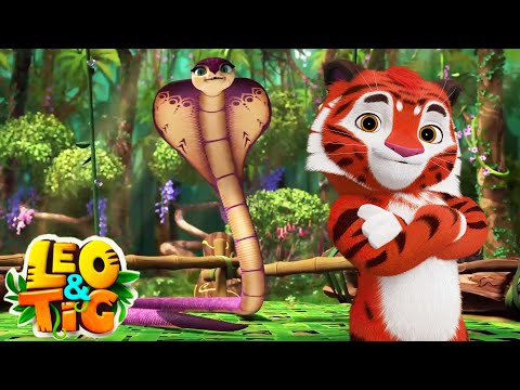 LEO and TIG 🦁 🐯 The Snake Charmer 🐍 NEW EPISODE 💚 Moolt Kids Toons Happy Bear