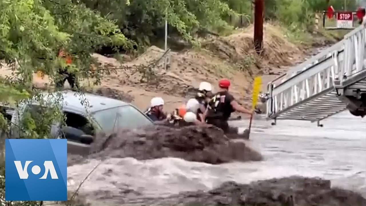 Two People Rescued from Flash Floods in Arizona