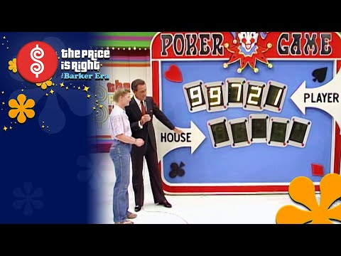 Contestant Takes a Big Risk While Playing Poker Game - The Price Is Right 1985