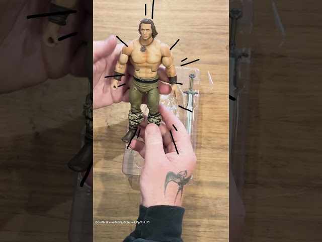 Vídeo relacionado con Super7 Conan el Bárbaro resucitado - Figura de acción de 9,5 cm con Accesorio, Coleccionable de la película clásica y Juguete Retro