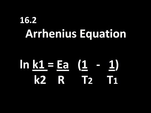 16.2 Arrhenius Equation k1,k2,T1,T2 [HL IB Chemistry] - YouTube