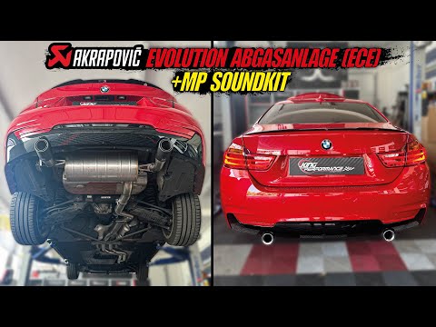 AKRAPOVIC EVOLUTION Edelstahl Abgasanlage (Legal ECE) passend für BMW 435i F32 #n55