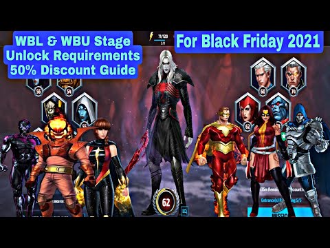 WBL & WBU Stage Unlock Requirements 50% Discount Guide For Black Friday 2021 - Marvel Future Fight