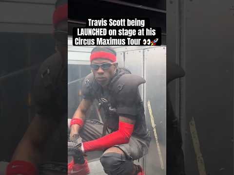 How Travis Scott enters the stage for his concert is SO COOL 🤯