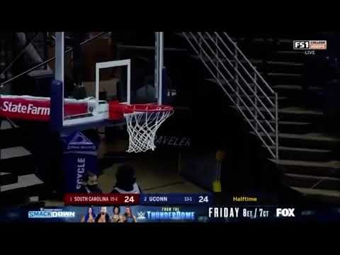Zia Cooke Half Court Buzzer Beater!! (South Carolina vs UConn)