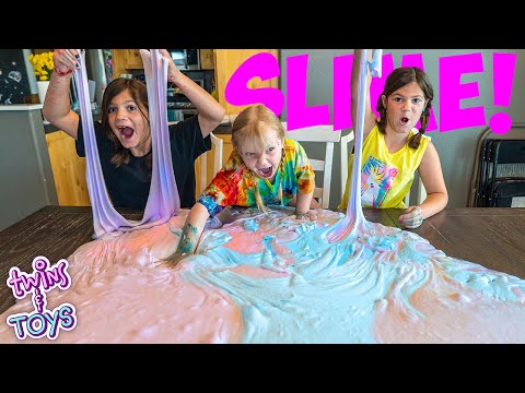 BIGGEST slime ever DIY science experiment! With special friend Infinity Lightspeed!