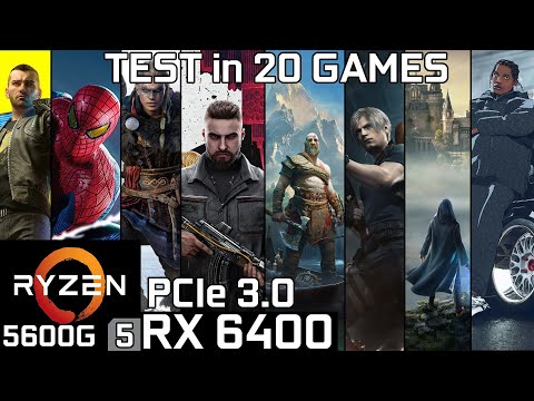 RX 6400 + Ryzen 5 5600G | Test in 20 Games