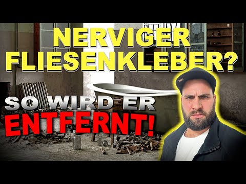 How to REMOVE old TILE ADHESIVE