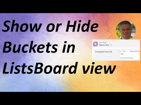 How to Show or Hide Buckets in Microsoft List Board View