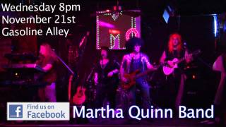Martha Quinn Band Wednesday 11/21/12 at Gasoline Alley in Largo 8pm