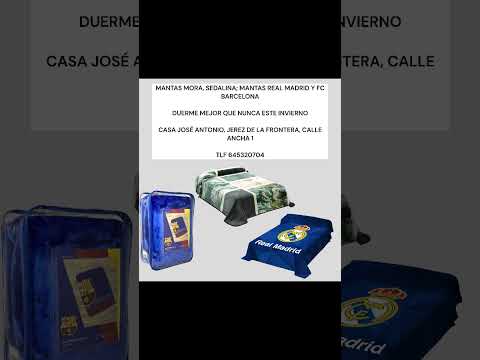 mantas mora, real Madrid y fc Barcelona regala navidad en CASA JOSÉ ANTONIO JEREZ DE LA FRONTERA