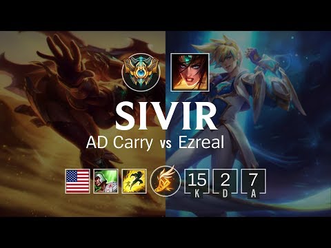 Sivir AD Carry vs Ezreal - NA Challenger Patch 8.8