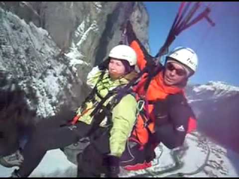 Paragliding in the Swiss Alps