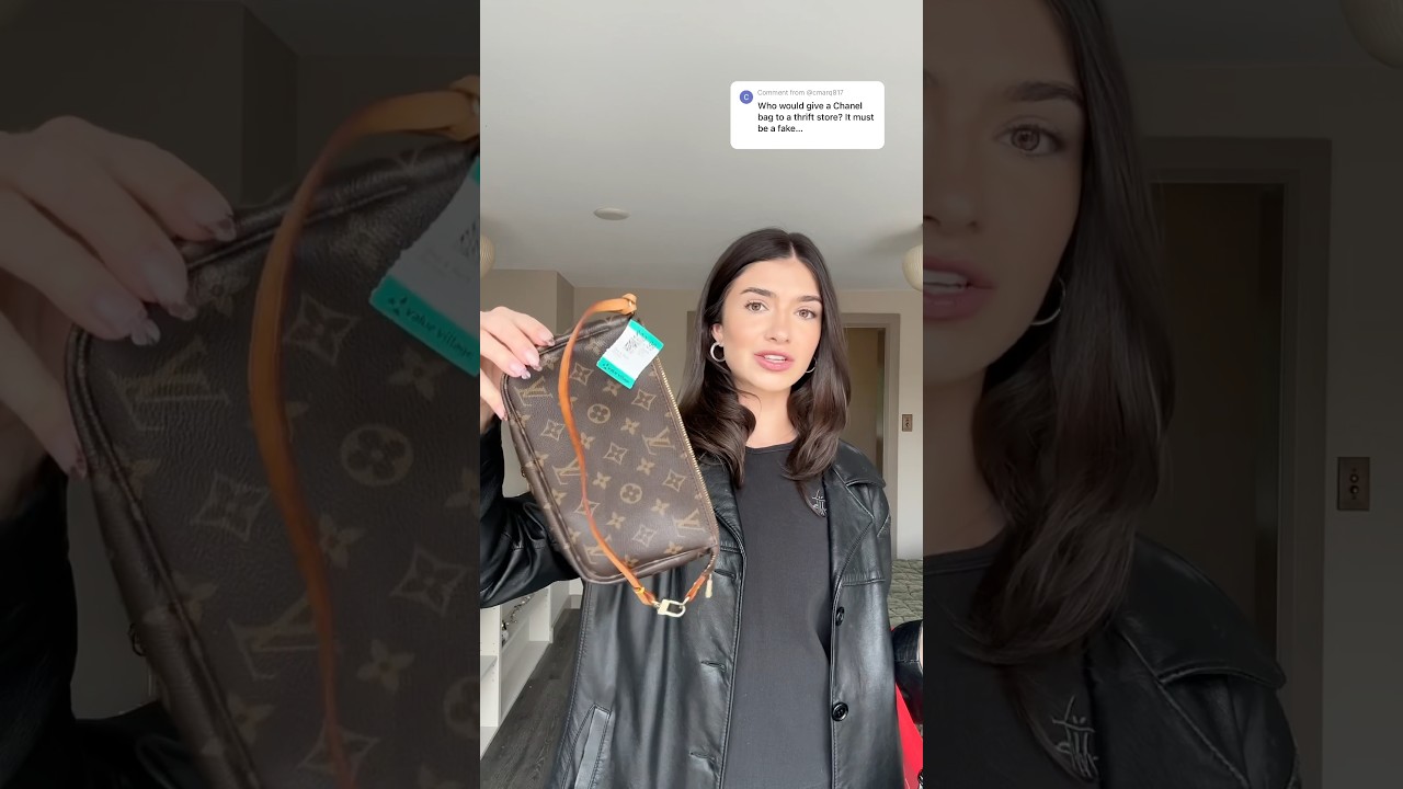 AUTHENTICATING MY THRIFTED BAGS.. 😳 #shorts #thrifting