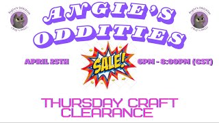 Crafty Clearance Sale with Angie