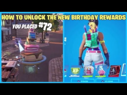 ALL BIRTHDAY CAKE LOCATIONS - HOW TO UNLOCK THE NEW BIRTHDAY REWARDS IN FORTNITE