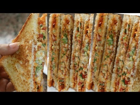 वेज सैंडविच | Veg Mayo Sandwich | Grilled Sandwich | Veg Sandwich | Mayonnaise Sandwich | Breakfast