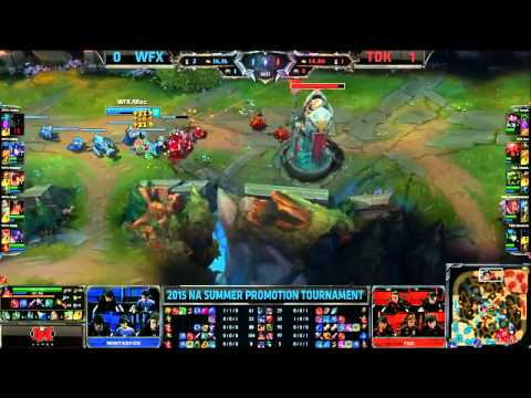 TDK vs WFX, Game 2   NA LCS Summer 2015 Promotion Tournament   Team Dragon Knights vs Team Winterfox