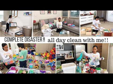 COMPLETE DISASTER CLEANING MOTIVATION // CLEAN WITH ME // Jessica Tull cleaning