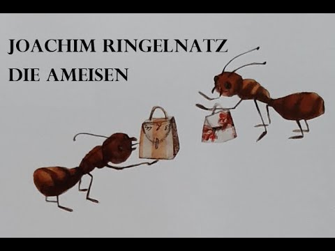 Joachim Ringelnatz (1883-1934) - Die Ameisen #Fabeln #Tiergeschichten #FabelhafteWochen