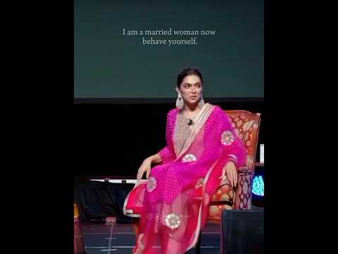 "I'm a Married Woman Now, Behave Yourself!" – Deepika Padukone's Iconic Tease 😉💝✨#shorts