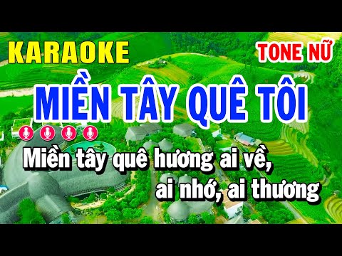 Karaoke Miền Tây Quê Tôi Tone Nữ Nhạc Sống Dể Hát | Huỳnh Lê
