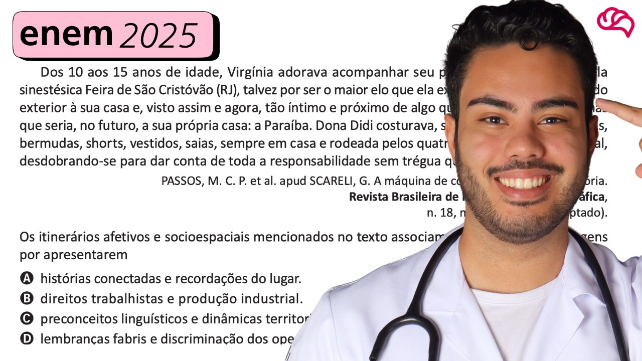 Resolução em Vídeo — Questão 57 ENEM 2025
