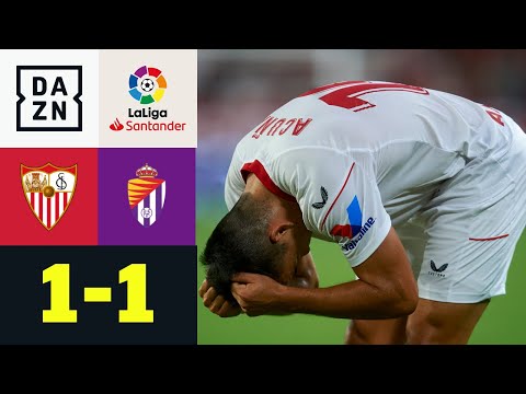 Rot und Rudelbildung! Sevilla weiter ohne Sieg: FC Sevilla - Real Valladolid 1:1 | La Liga | DAZN
