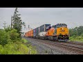 Chessie! CSXT 1973 leads I15703 on the River Line