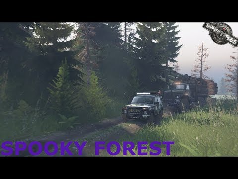 Spintires | Spooky Forest | Map Mod | Lada 4x4 Niva | PC Gameplay