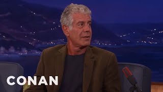 The Saddest Meal Anthony Bourdain Ever Ate  - CONAN on TBS